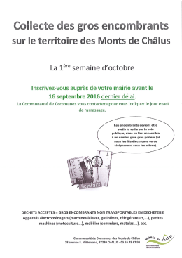 Page 1 grOS enCOm brants Monts de Châlus La 1° semaine d
