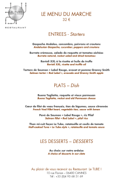 T&eacute;l&eacute;chargez le menu du march&eacute;