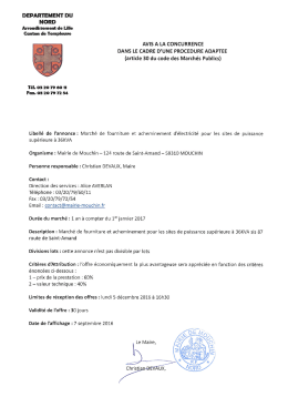 T&eacute;l&eacute;chargez l`avis &eacute;lectricit&eacute;