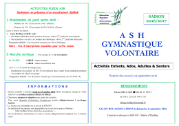 ash gymnastique volontaire
