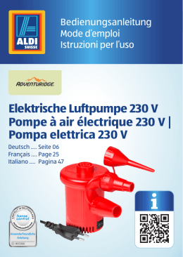 Elektrische Luftpumpe 230 V Pompe à air