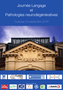 Journée Langage et Pathologies neurodégénératives