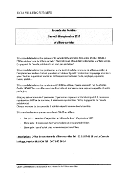 La journée des peintres par l`union des commerçants de Villers