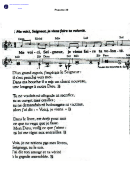 Psaume 39 Me voici Seigneur - Chorale Paroissiale du Pôle
