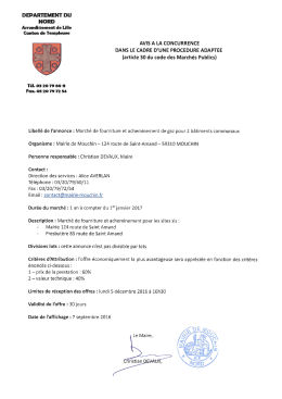 T&eacute;l&eacute;chargez l`avis gaz