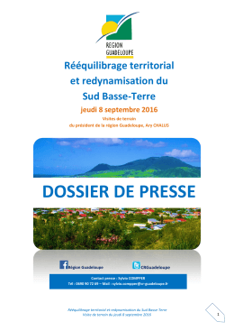 dossier de presse - Région Guadeloupe