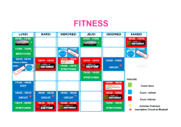 planning fitness