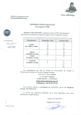 calendrier septembre-octobre 2016