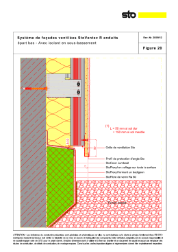 Figure 20 - D&eacute;part bas - Avec isolant en sous-bassement