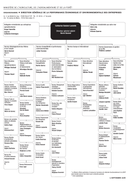 DGPE - Ministère de l`Agriculture