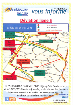 Plan de déviation