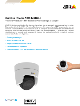 AXIS M3106-L Network Camera, Datasheet