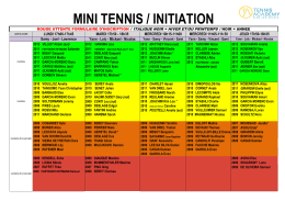 MINI TENNIS / INITIATION