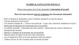 téléchargez le récapitulatif des pièces pour l`attestation d`accueil