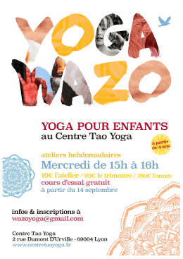 yoga enfants - Lyon
