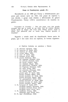 Page 1 434 K e m p f, Estudos sôbre Pseudomyrmex. . II., Grupo de