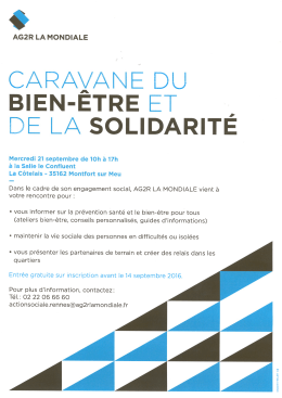 Caravane du bien-être et de la solidarité