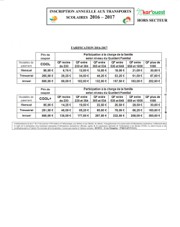 Page 1 iNscriptioN ANNUELLE AUX TRANsPorts | Aſkar ouest