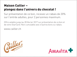 Maison Cailler – plongez dans l`univers du chocolat ! Kandinsk