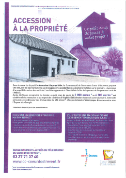 Consultez le document d`Accession à la Propriété