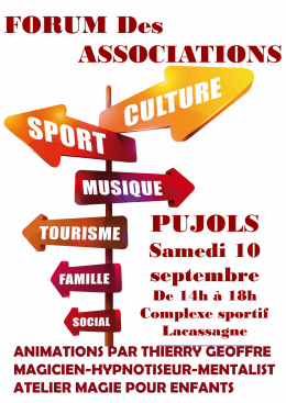 Page 1 FOD RUM|| ||Des ASSOCIATIONS PUJOLS Sammedi | () De