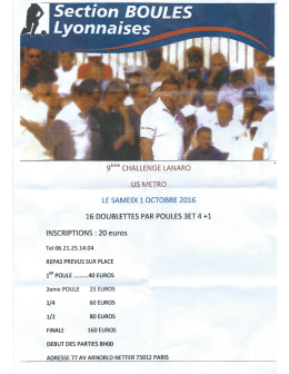 1er octobre US M&eacute;tro 16D poules (8h00)