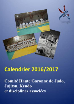 Calendrier 2016/2017 - Judo Club Lagardelle sur Lèze