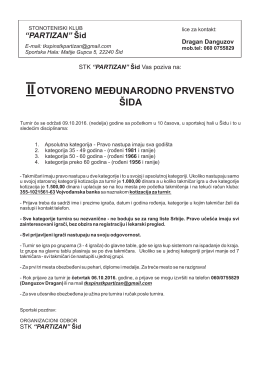 Propozicije - Stonoteniski Savez Srbije