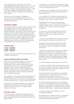 St&aacute;hněte si pravidla soutěže