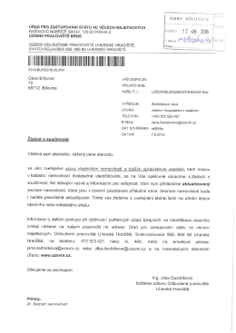 St&aacute;hnout - Obec B&iacute;lovice