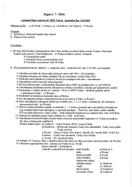 7. z&aacute;pis Rady seniorů