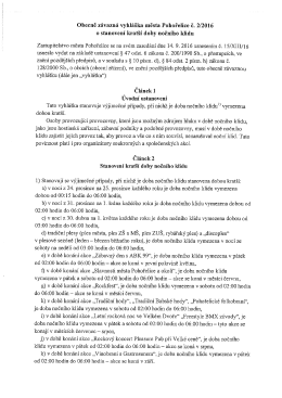 Obecně závazná vyhláška města Pohořelice č. 2