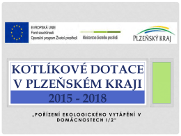 Kotlíkové dotace v Plzeňském kraji 2015