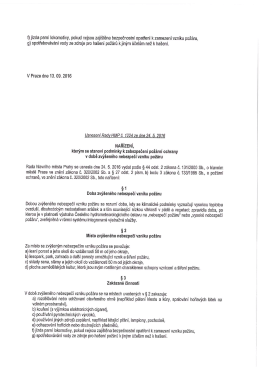 nařízení mhmp k zabezpečení požární ochrany