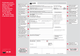 Návod na vyplnění zahraniční platby