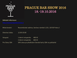 prague bar show 2016