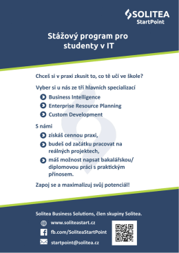 St&aacute;žov&yacute; program pro studenty v IT