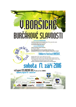 Burčákové slavnosti Boršice sobota 17.9.2016