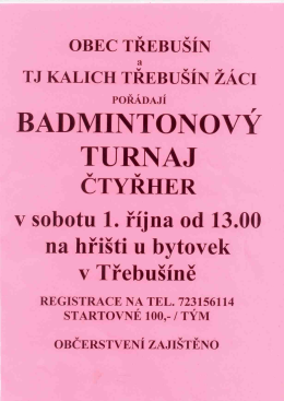 Badmintonový turnaj