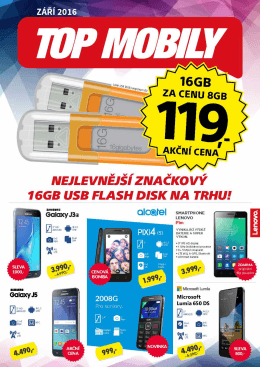 Page 1 ÁŘÍ 2016 memer NEJLEVNĚJŠÍ ZNAČKOVÝ 16GB USB