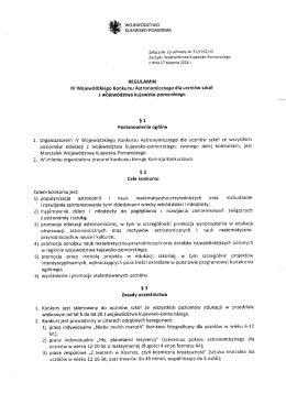 Regulamin konkursu - Urząd Marszałkowski Województwa