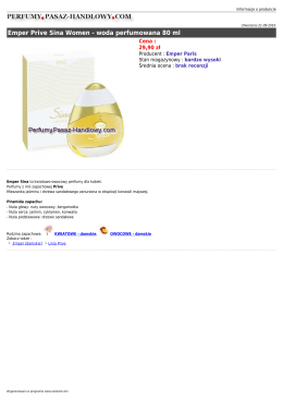 Informacja o tych perfumach w formie PDF