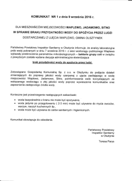 Decyzja Inspektora Sanitarnego