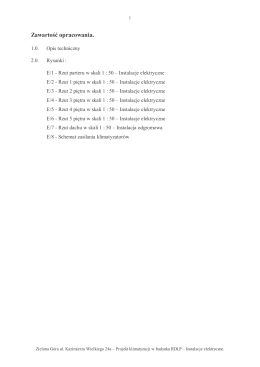 RDLP klimatyzacja opis techniczny elektr.