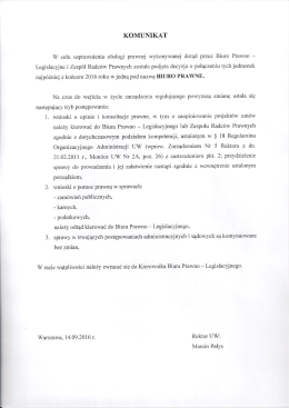 Więcej informacji w komunikacie