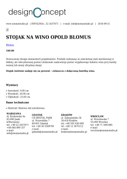 stojak na wino opold blomus