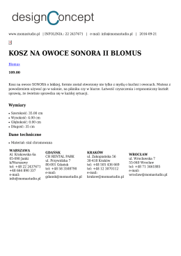 kosz na owoce sonora ii blomus