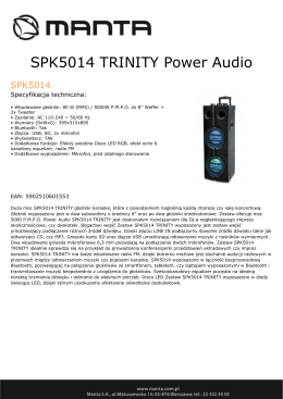 SPK5014 TRINITY Power Audio