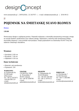 pojemnik na śmietankę suavo blomus