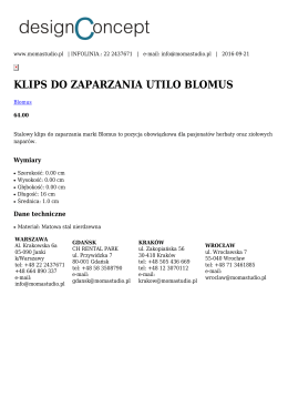 klips do zaparzania utilo blomus